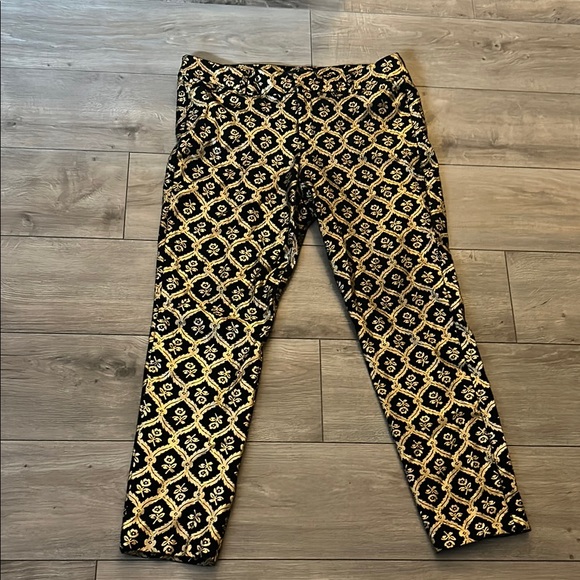 Old Navy Black and Gold Geometric Straight Leg Jumpsuit - Picture 5 of 16